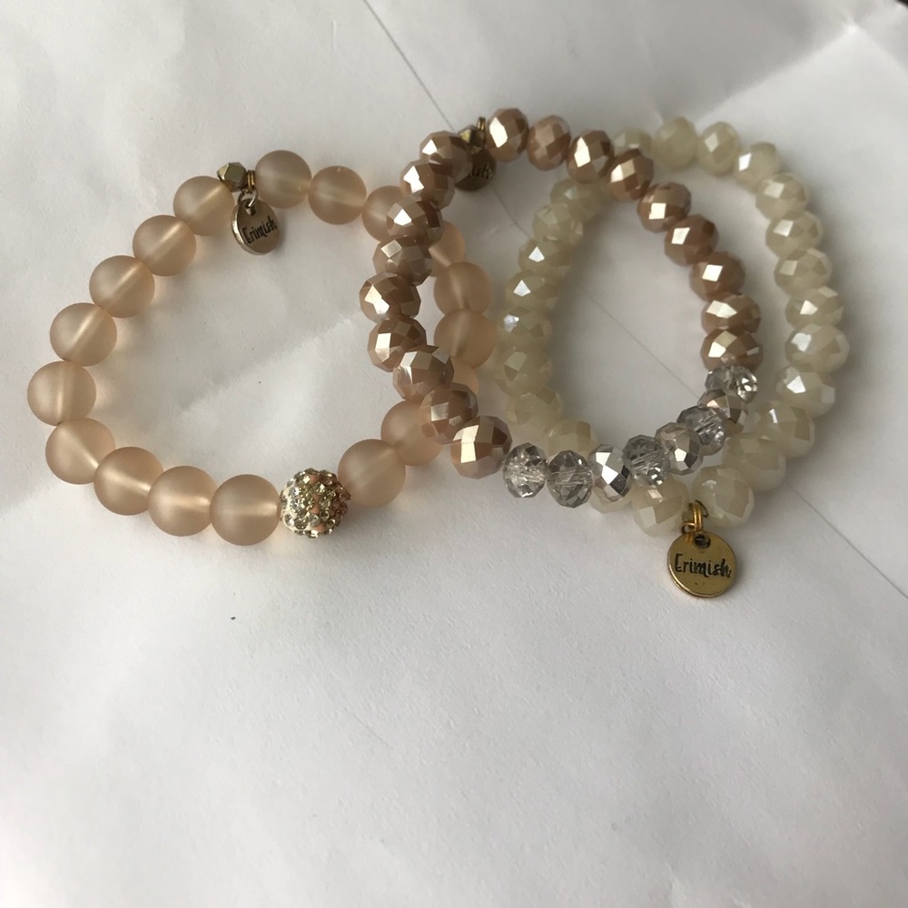 Gorgeous Erimish bracelets. Set of 3